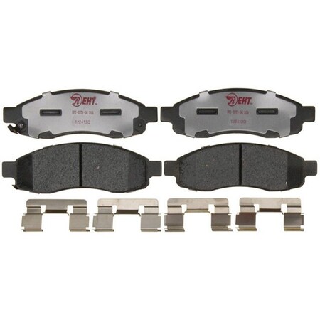 R/M Brakes BRAKE PADS OEM OE Replacement Hybrid Technology Includes Mounting Hardware EHT1015H